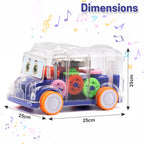 Chanak Transparent Gear Bus Dark Blue - Side View - chanak