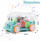 Chanak Transparent Gear Bus Light Blue - Side View - chanak