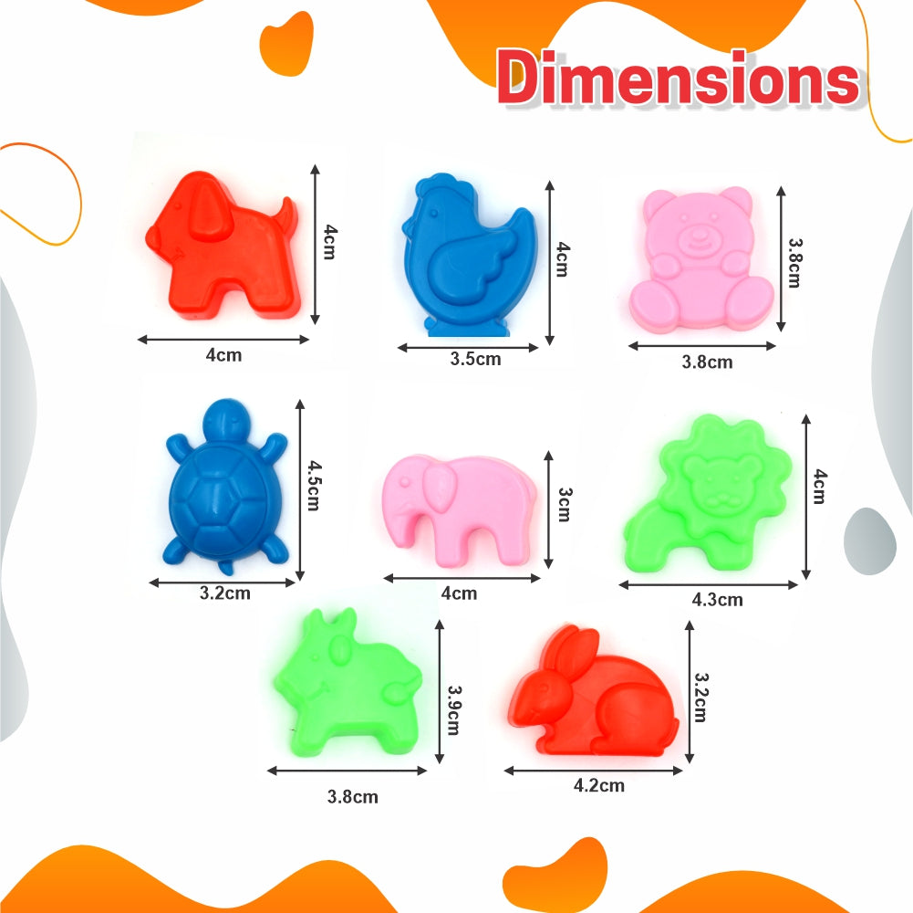 Chanak 1kg Creative Sand Box For Kids, Sand Kit With 5 Large Moulds & 8 Small Moulds, Non-Toxic And Stain Free Sand For Kids For Indoor And Outdoor Kid Activity, Suitable For Kids Above 3 Years, (1KG Sand Kit)