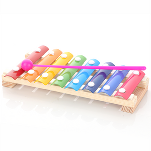 Chanak Wooden Xylophone Musical Toy with 8 Metal Nodes and 1 Mallet Aditi Toys Pvt. Ltd.