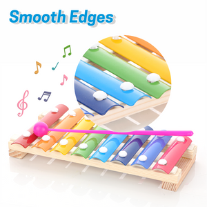 Chanak Wooden Xylophone Musical Toy with 8 Metal Nodes and 1 Mallet Aditi Toys Pvt. Ltd.