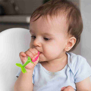 Chanak Baby Silicone Fruit Teether for Toddlers (Orange, Red, Blue & Pink) Aditi Toys Pvt. Ltd.