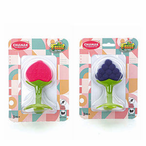 Chanak Baby Silicone Fruit Teether for Toddlers (Blue & Pink) Aditi Toys Pvt. Ltd.