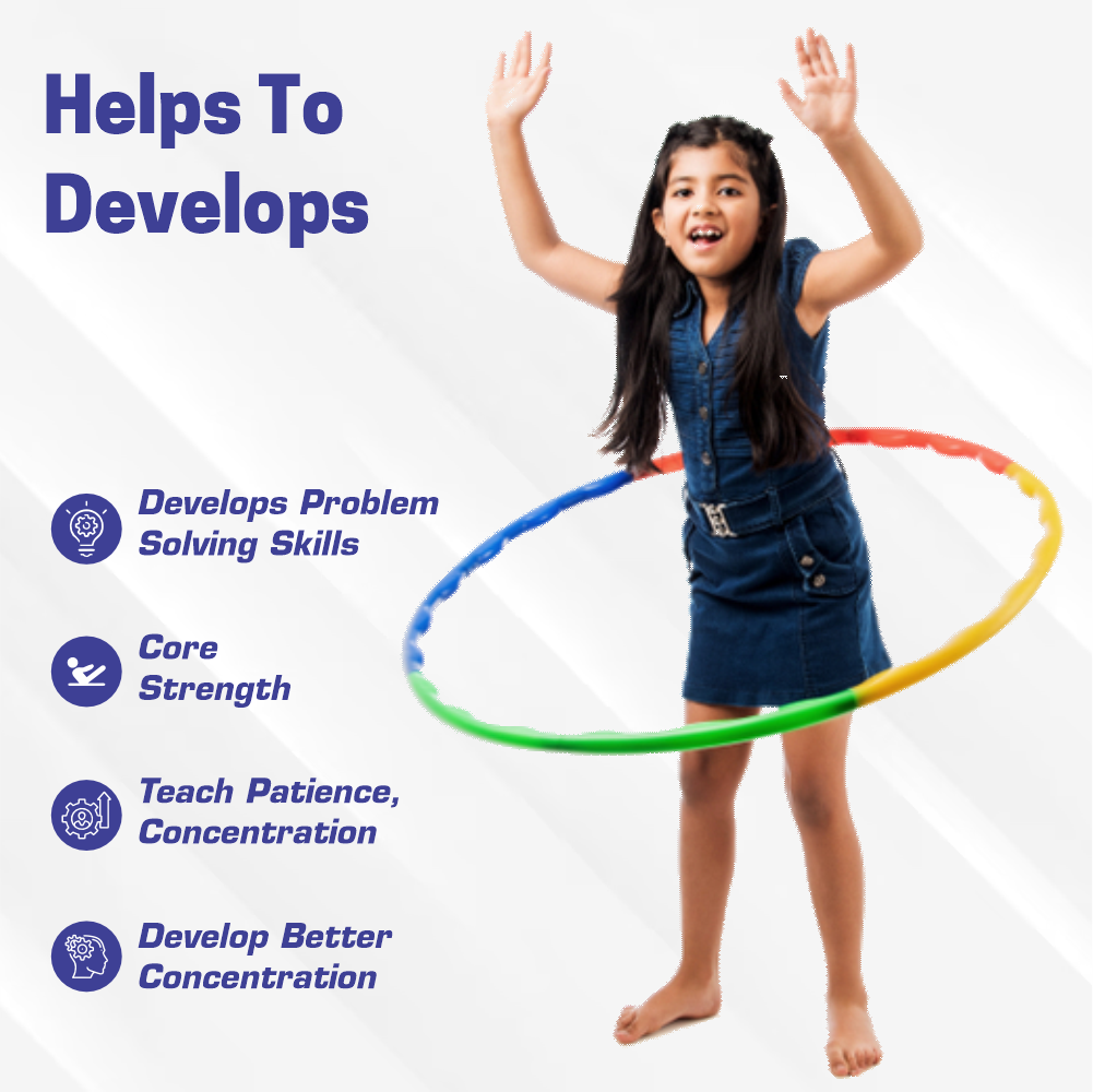 Chanak Detachable Hula Hoop for Kids Adults, Fitness Hoola Hoop Rings for Kids with 8 Interlockable Piece Aditi Toys Pvt. Ltd.
