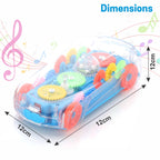 Chanak Transparent Gear Car Sky Blue - Side View - chanak