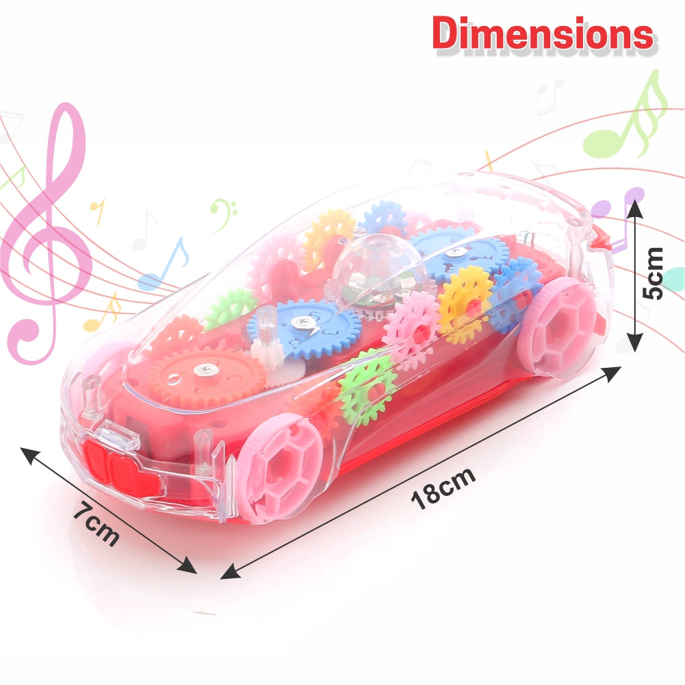 Chanak Transparent Gear Car Red - Side View - chanak