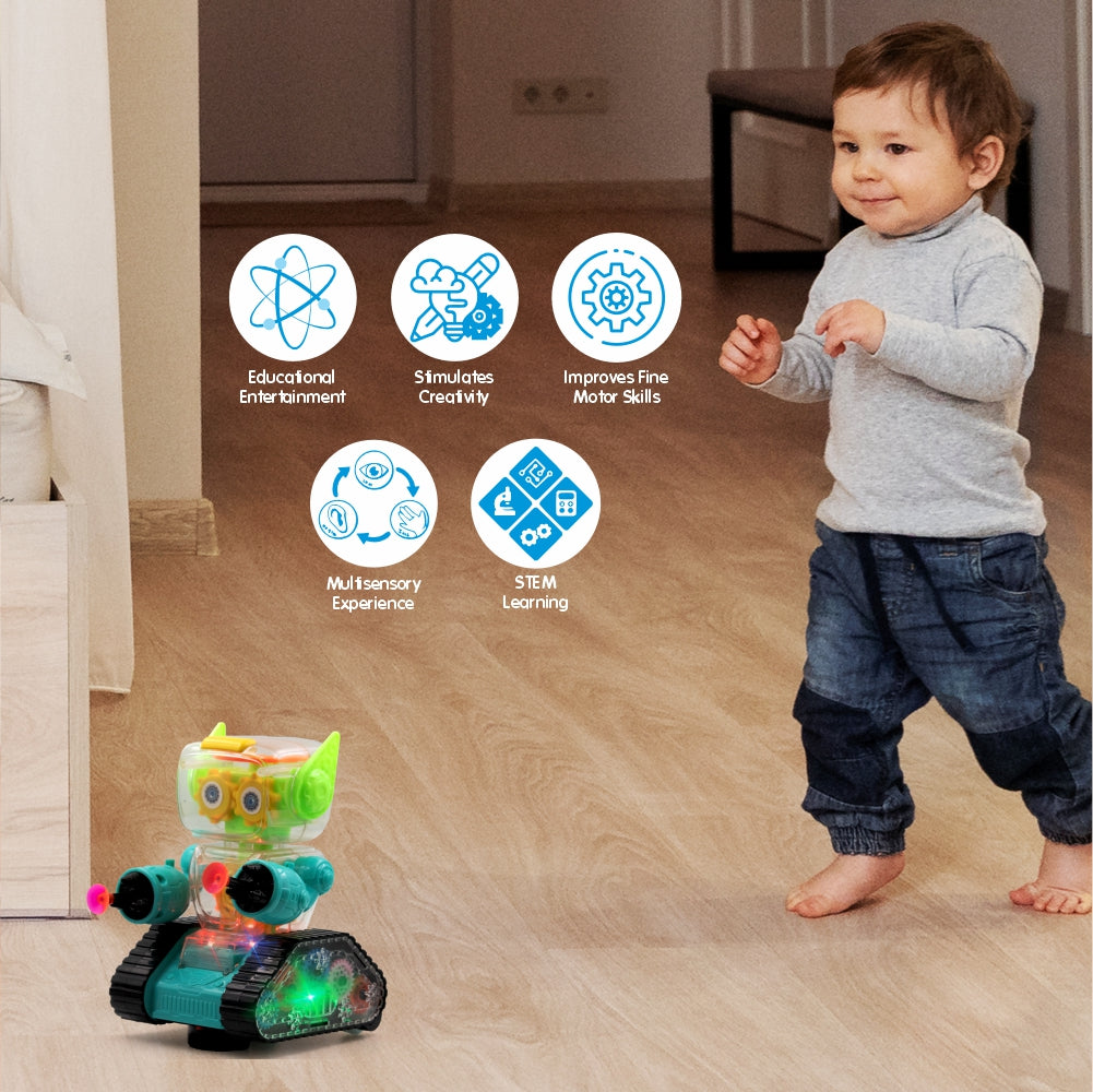 Chanak Gear Robot Car Blue - Feature Callouts - chanak