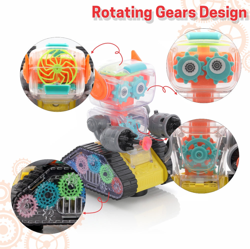 Chanak Gear Robot Car Yellow - Side View - chanak