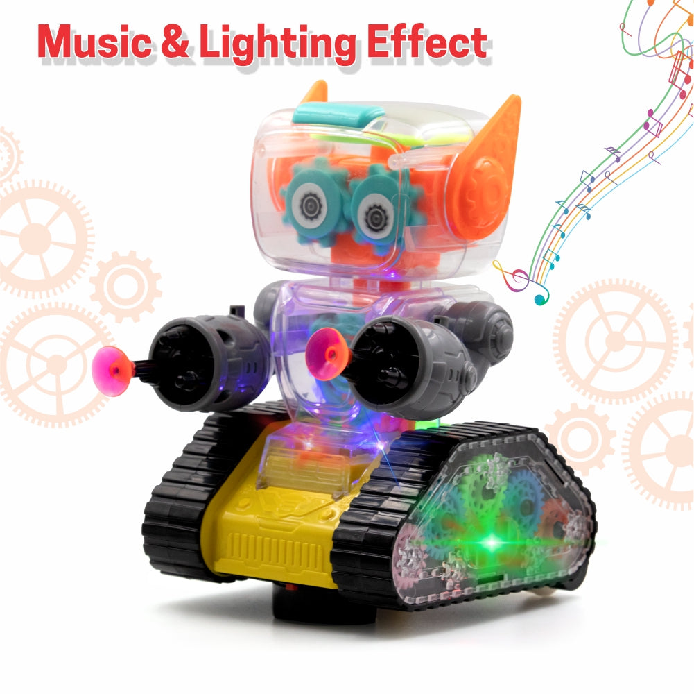 Chanak Gear Robot Car Yellow - Packaging Back - chanak