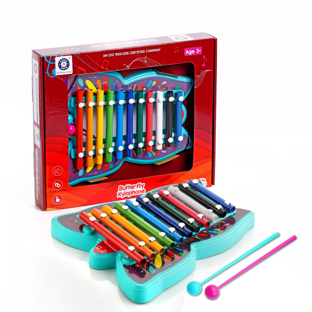 Chanak Musical Butterfly Xylophone Blue - Mallet Detail - chanak