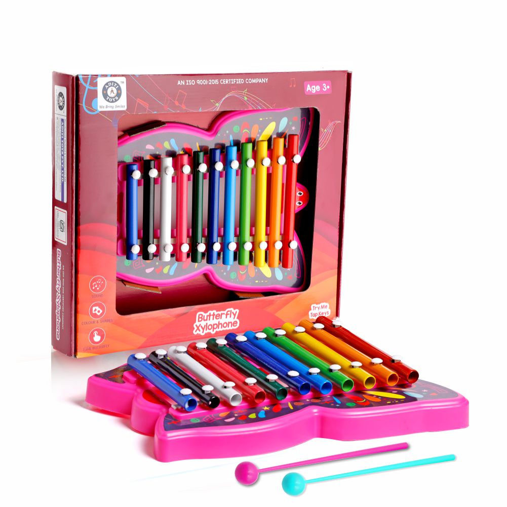 Chanak Musical Butterfly Xylophone Pink - Mallet Detail - chanak