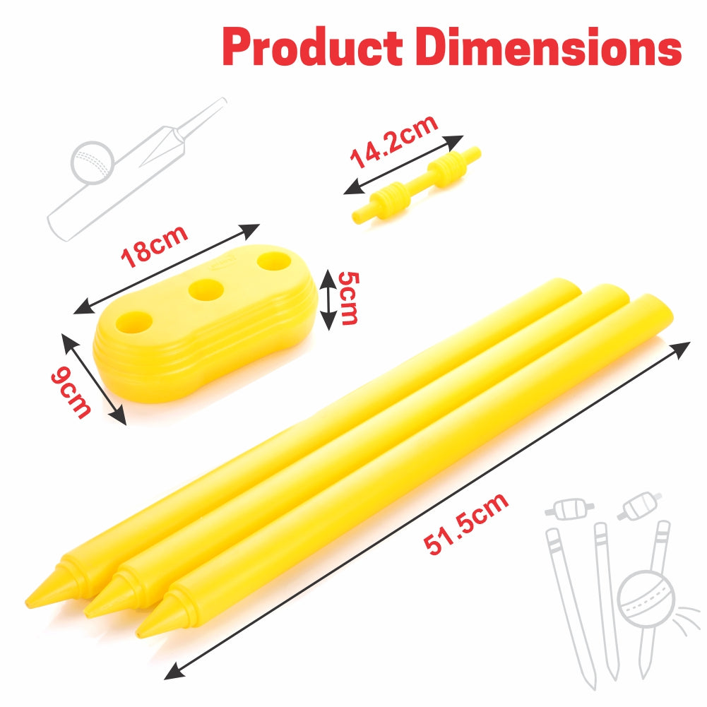 Chanak Small Cricket Kit for Boys & Girls, Cricket Set (Bat+Ball+Stump) Aditi Toys Pvt. Ltd.