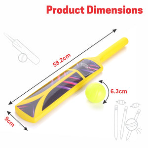 Chanak Small Cricket Kit for Boys & Girls, Cricket Set (Bat+Ball+Stump) Aditi Toys Pvt. Ltd.