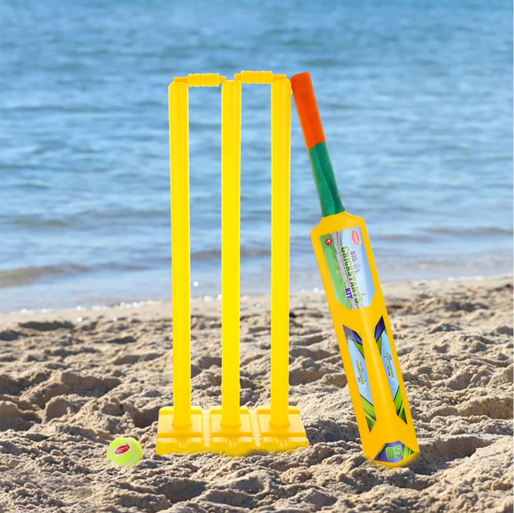 Chanak Big Cricket Kit for Boys & Girls Cricket Set (Bat+Ball+Stump) Aditi Toys Pvt. Ltd.