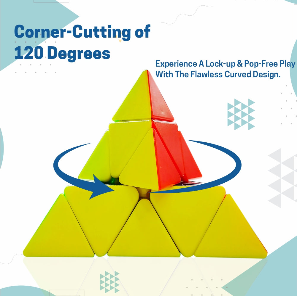 Chanak Pyraminx Triangle Pyramid Cube for Kids