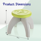 Chanak Baby Step Stool Chair for Kids | Durable HDPE Plastic Activity Seat – BIS Approved (Yellow)