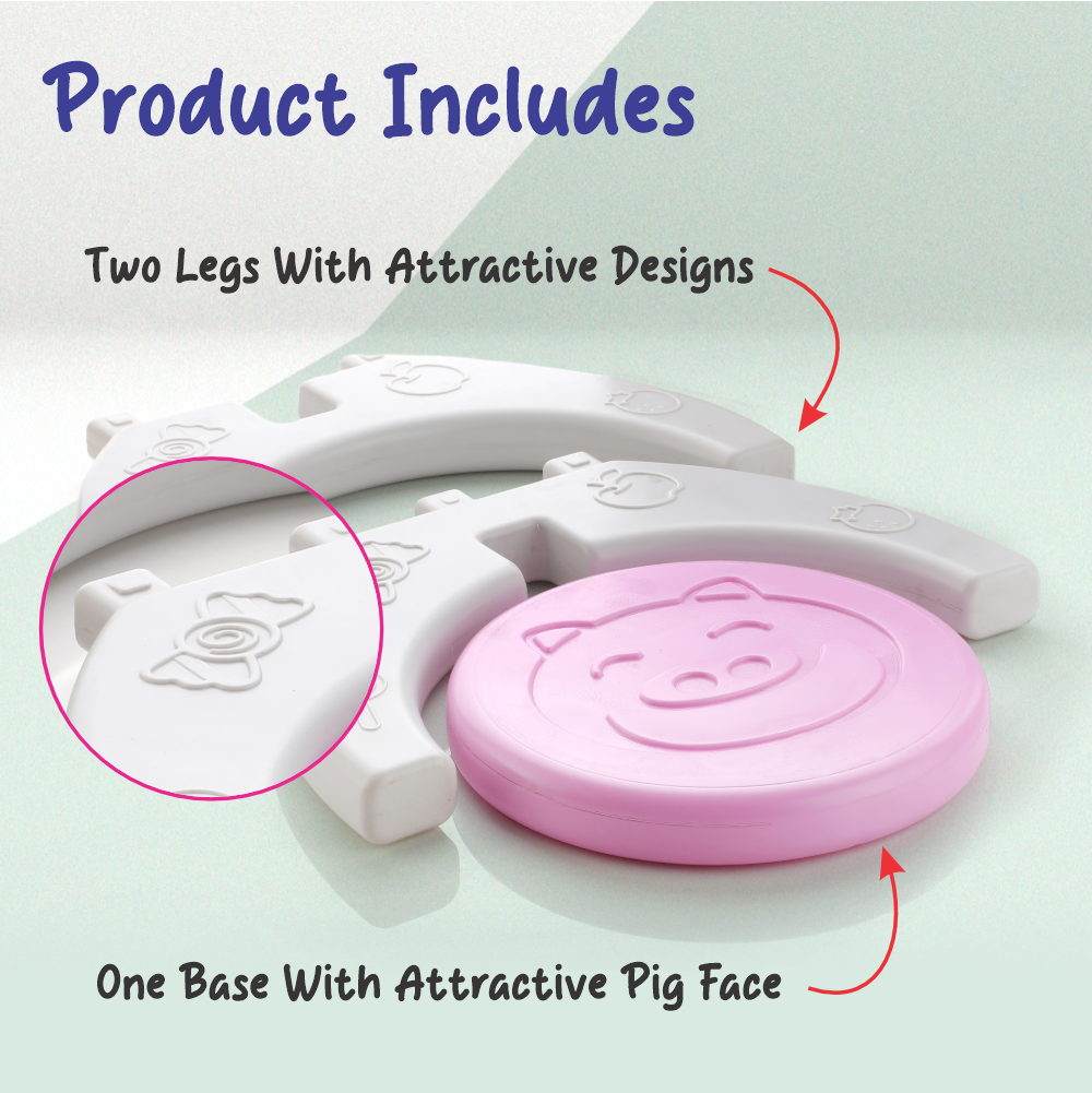 Chanak Baby Step Stool Chair for Kids | Durable HDPE Plastic Activity Seat – BIS Approved (Pink)