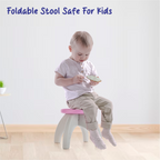 Chanak Baby Step Stool Chair for Kids | Durable HDPE Plastic Activity Seat – BIS Approved (Pink)