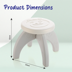 Chanak Baby Step Stool Chair for Kids | Durable HDPE Plastic Activity Seat – BIS Approved (White)