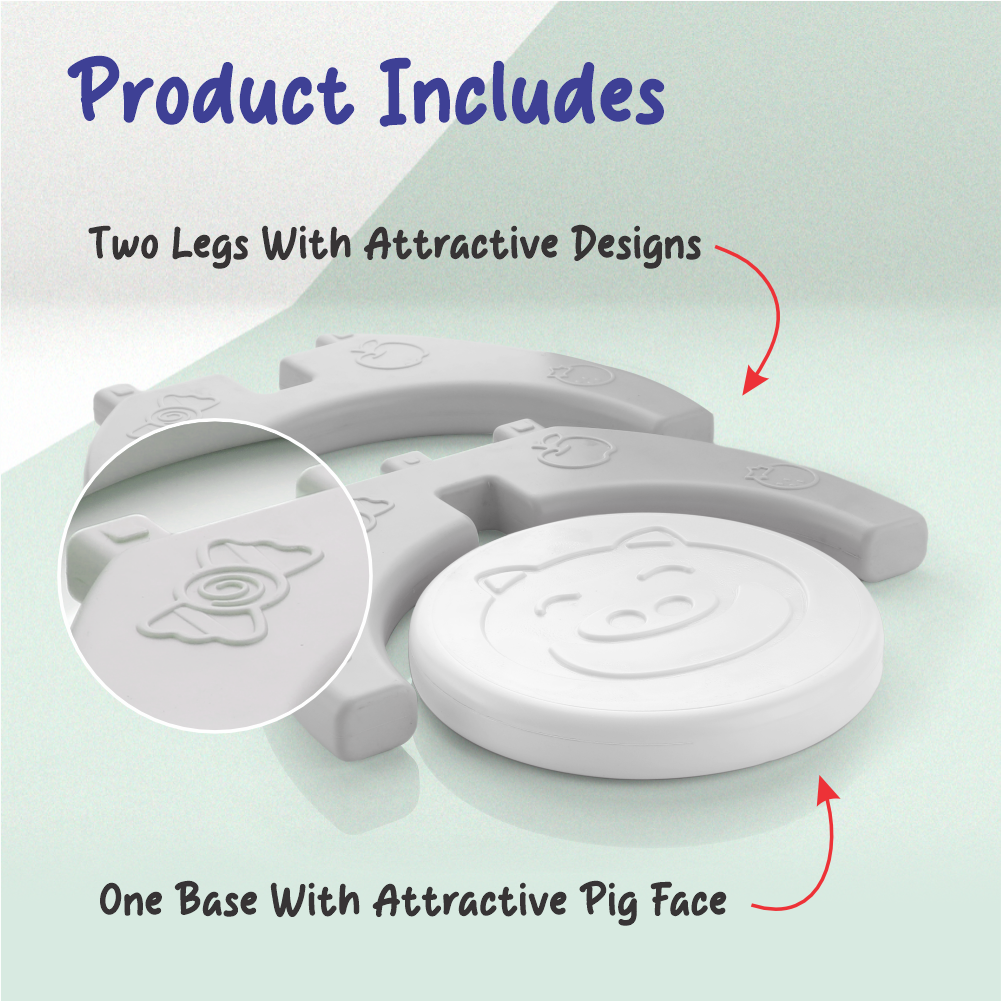 Chanak Baby Step Stool Chair for Kids | Durable HDPE Plastic Activity Seat – BIS Approved (White)