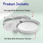 Chanak Baby Step Stool Chair for Kids | Durable HDPE Plastic Activity Seat – BIS Approved (White)