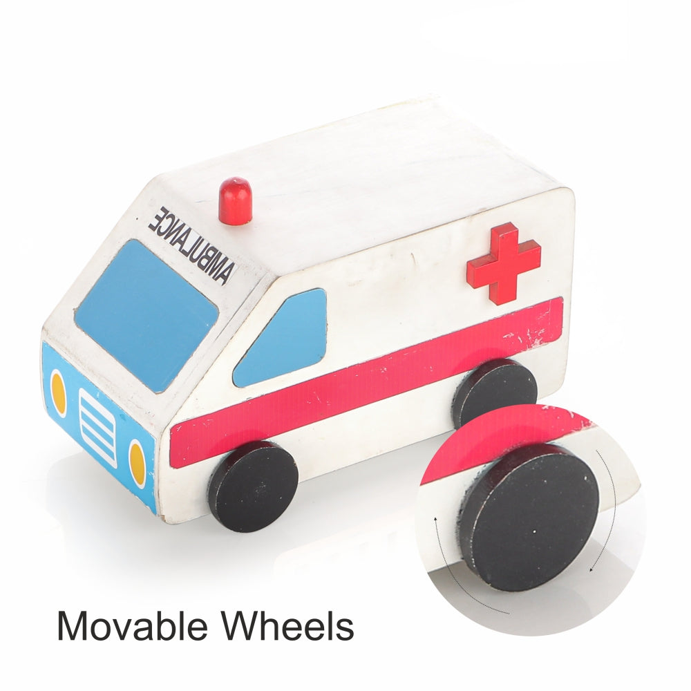 Chanak Wooden Hospital Set for Kids, Role Playing Hospital Set with 4 Rooms, Pretend & Play Doctor Accessories for Kids Above 3 Years, Painted with 100% Non-Toxic Colors, BIS Approved. (18 Pieces)