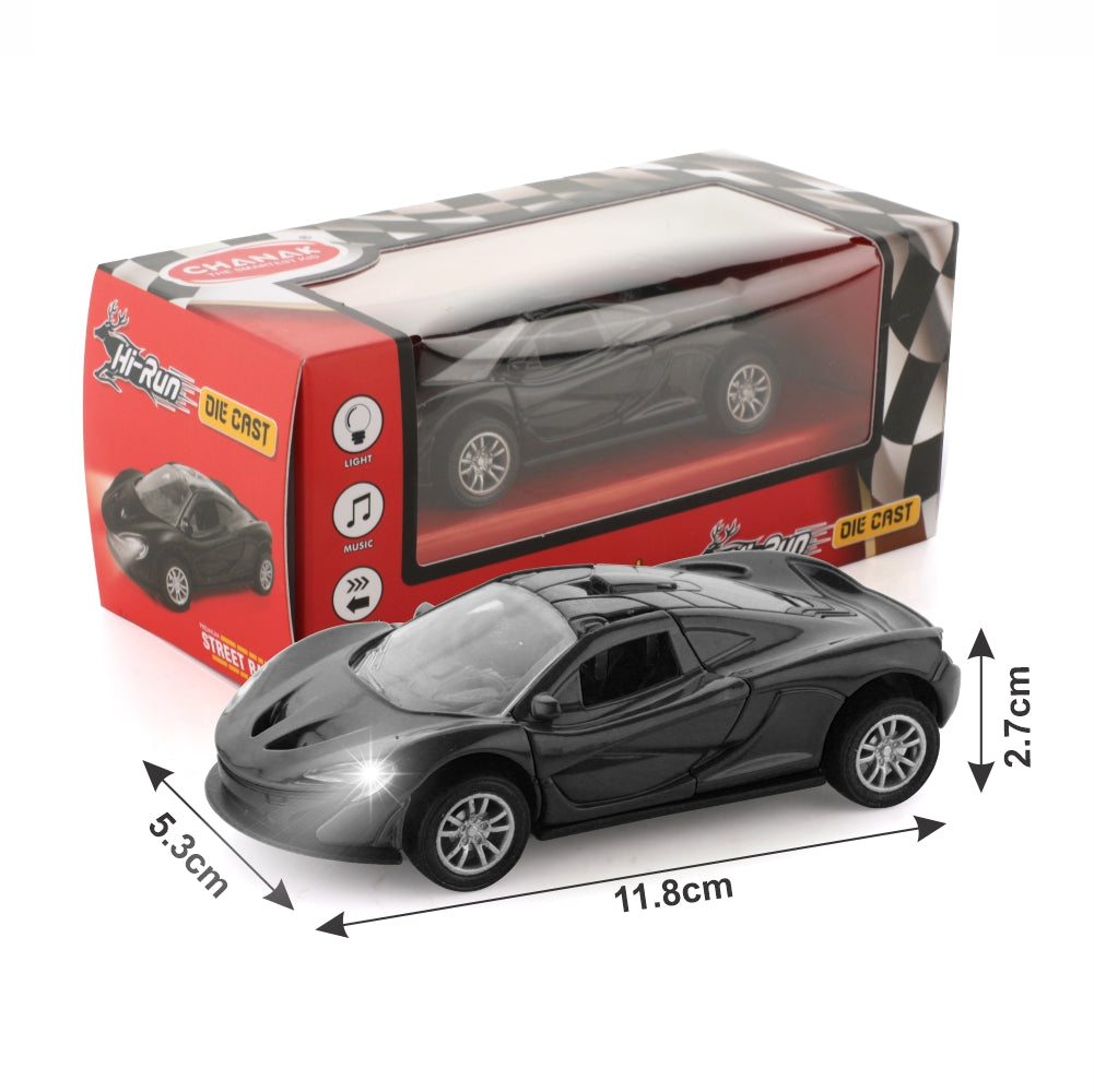 Chanak Premium Metal Die-Cast Sports Racing Car Toy (Black) Aditi Toys Pvt. Ltd.