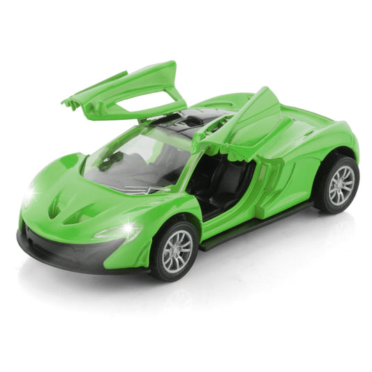 Chanak Premium Metal Die-Cast Sports Racing Car Toy (Green) - chanak