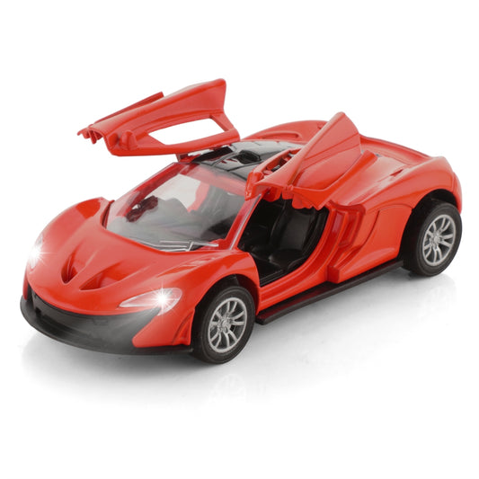 Chanak Premium Metal Die-Cast Sports Racing Car Toy (Red) - chanak
