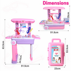 Premium Doctor Set Trolley for Kids with LED Light Instruments (Pink) Aditi Toys Pvt. Ltd.