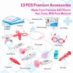 Premium Doctor Set Trolley for Kids with LED Light Instruments (Blue) Aditi Toys Pvt. Ltd.