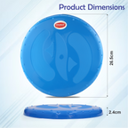 Chanak Flying Disc Frisbee Picnic, Beach, Garden Disc Throwing Sports Outdoor Game for Kids & Adults, Blue Pack of 5 chanak