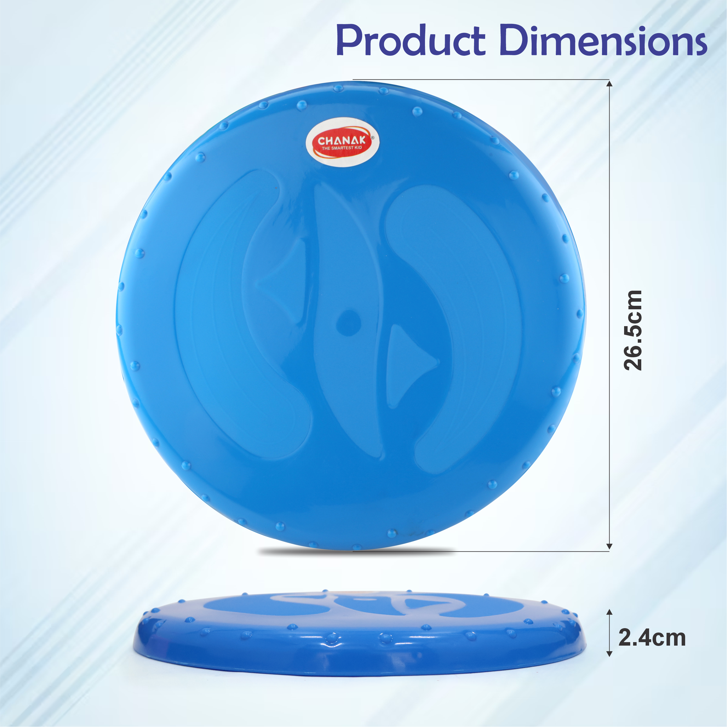 Chanak Flying Disc Frisbee Picnic, Beach, Garden Disc Throwing Sports Outdoor Game for Kids & Adults, Blue Pack of 5 chanak