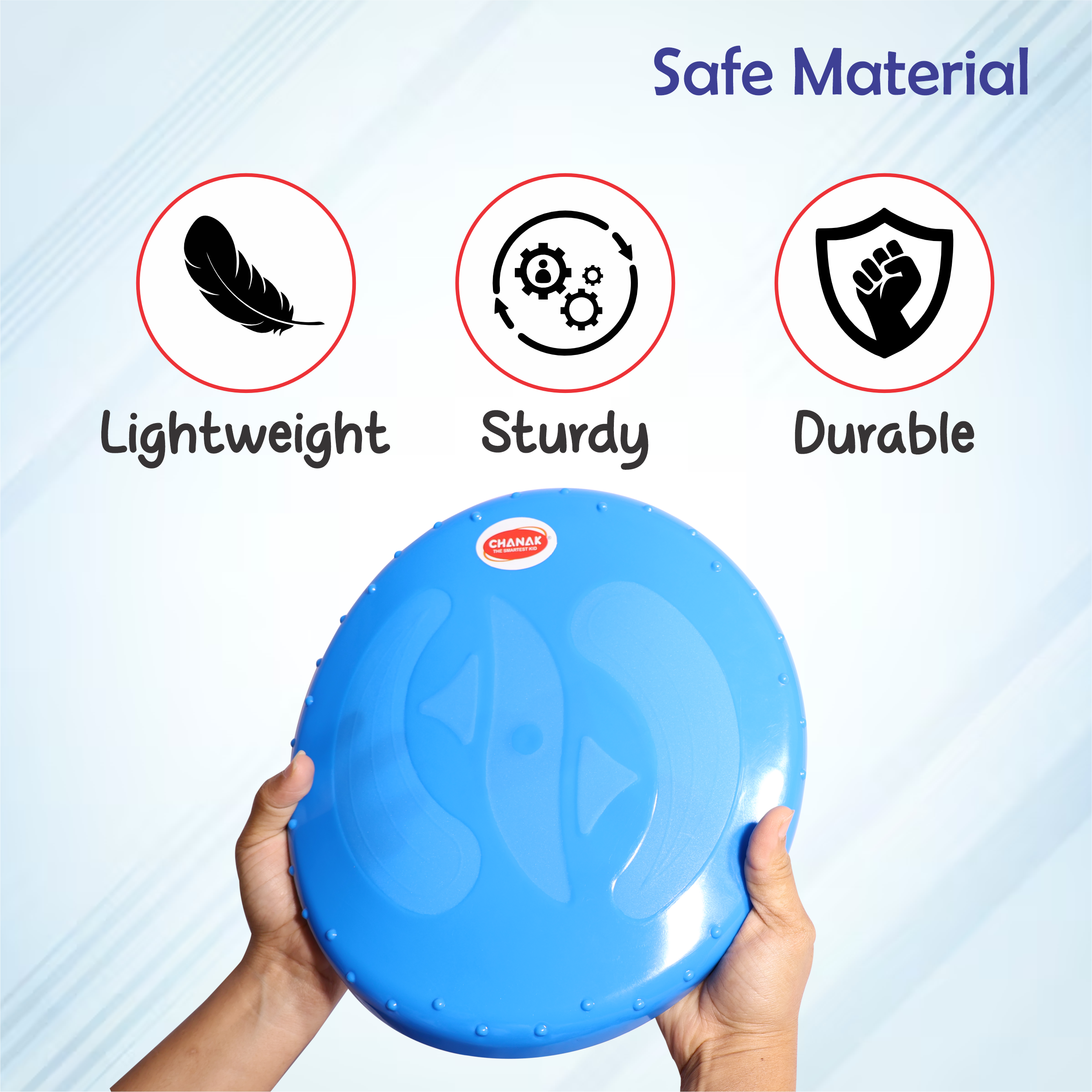 Chanak Flying Disc Frisbee Picnic, Beach, Garden Disc Throwing Sports Outdoor Game for Kids & Adults, Blue Pack of 5 chanak
