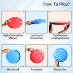 Chanak Flying Disc Frisbee Picnic, Beach, Garden Disc Throwing Sports Outdoor Game for Kids & Adults, Red & Blue Pack of 2 chanak