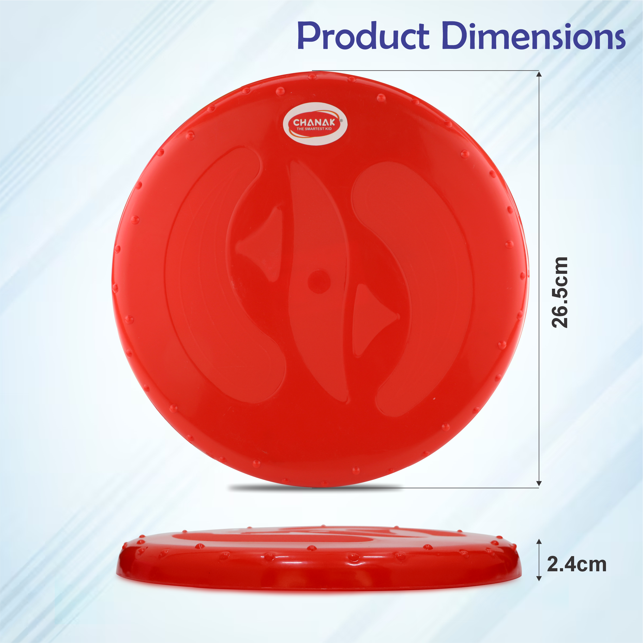 Chanak Flying Disc Frisbee Picnic, Beach, Garden Disc Throwing Sports Outdoor Game for Kids & Adults, Red Pack of 5 chanak