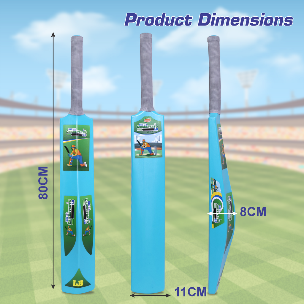 Chanak Big Cricket Turf Bat for Boys & Girls, 34.5 inch 1 Cricket Bat for Indoor & Outdoor Activity, Cricket Bat for Kids & Adults Above 15 Year(Big Turf Bat) Blue chanak