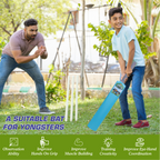 Chanak Big Cricket Turf Bat for Boys & Girls, 34.5 inch 1 Cricket Bat for Indoor & Outdoor Activity, Cricket Bat for Kids & Adults Above 15 Year(Big Turf Bat) Blue chanak