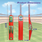 Chanak Big Cricket Turf Bat for Boys & Girls, 34.5 inch 1 Cricket Bat for Indoor & Outdoor Activity, Cricket Bat for Kids & Adults Above 15 Year(Big Turf Bat) Red chanak