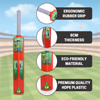 Chanak Big Cricket Turf Bat for Boys & Girls, 34.5 inch 1 Cricket Bat for Indoor & Outdoor Activity, Cricket Bat for Kids & Adults Above 15 Year(Big Turf Bat) Red chanak