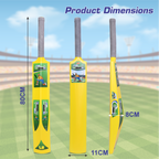 Chanak Big Cricket Turf Bat for Boys & Girls, 34.5 inch 1 Cricket Bat for Indoor & Outdoor Activity, Cricket Bat for Kids & Adults Above 15 Year(Big Turf Bat) Yellow chanak