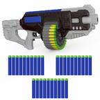 Street Viper Big Blaster Motorized Dart Gun Toy Includes 30 Soft Foam Bullet Darts, 60-Foot Firing Range, Rechargeable Electric Battery Design for Boys Girls, Above 5+ Age(Black-Orange) Aditi Toys Pvt. Ltd.