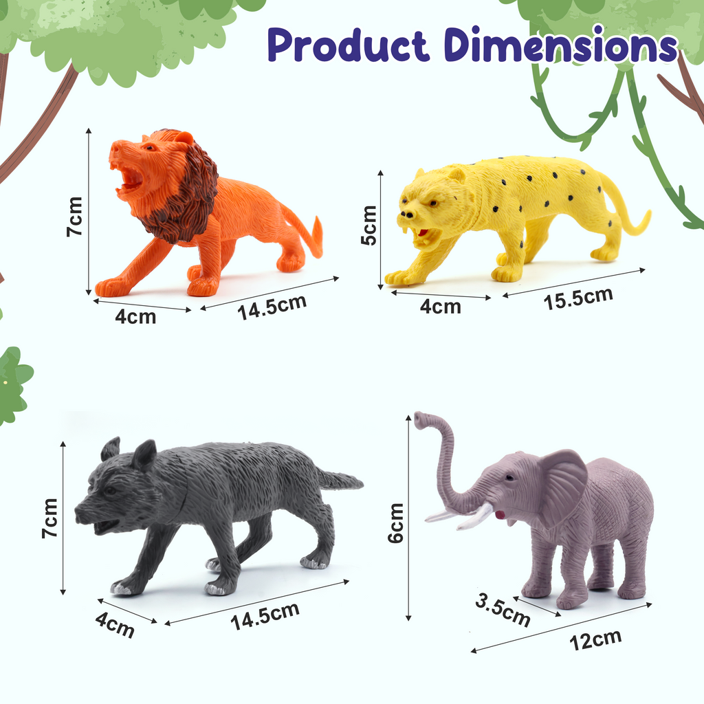 Chanak 8-Pc Toy Animal Set