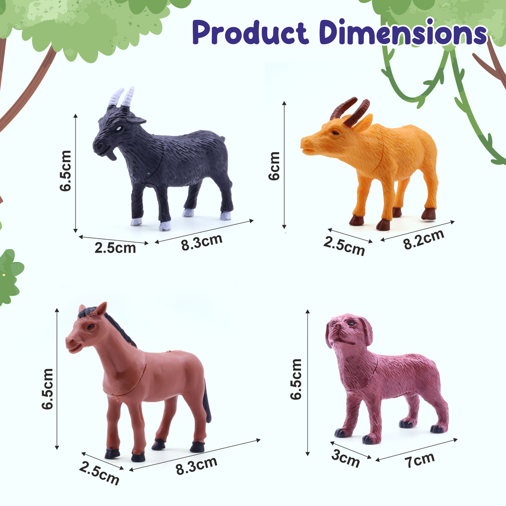 Chanak 8-Pc Toy Animal Set