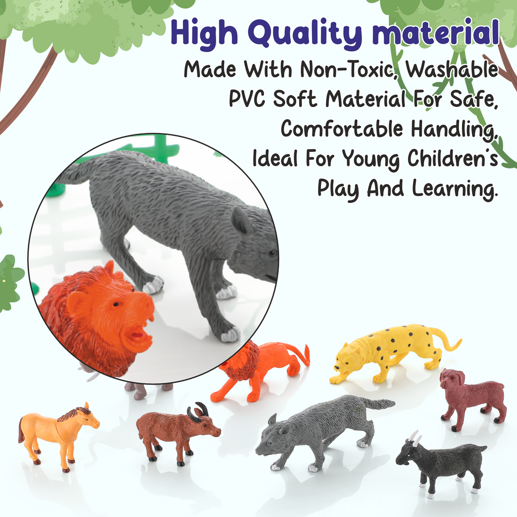 Chanak 8-Pc Toy Animal Set