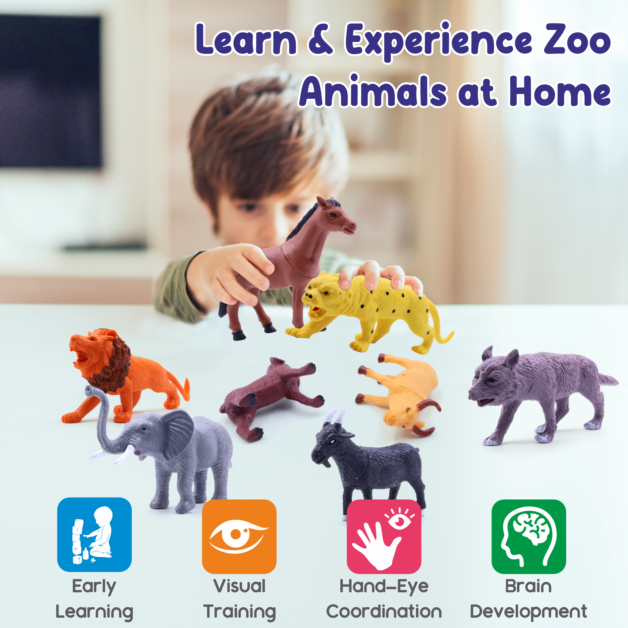 Chanak 8-Pc Toy Animal Set