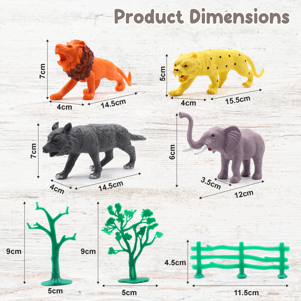Chanak 15-Pc Wild Animal Set