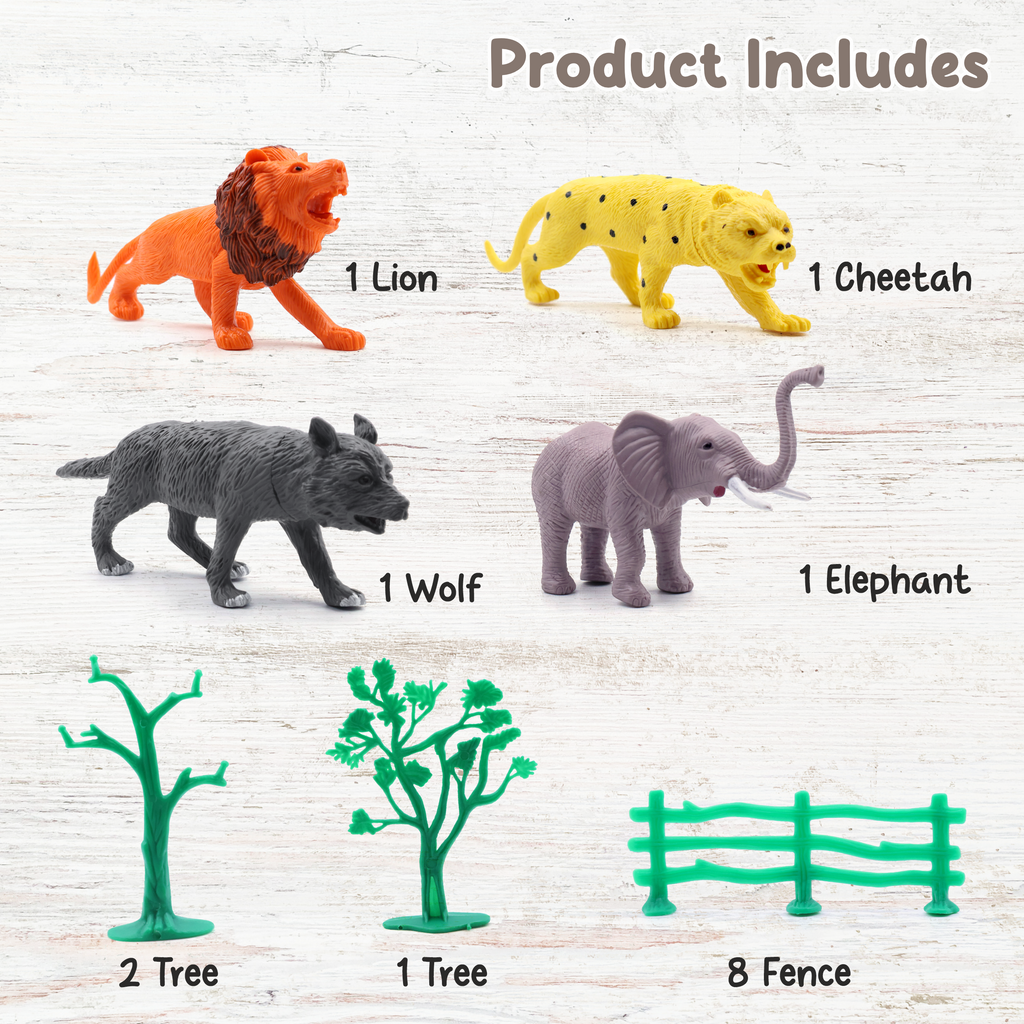 Chanak 15-Pc Wild Animal Set