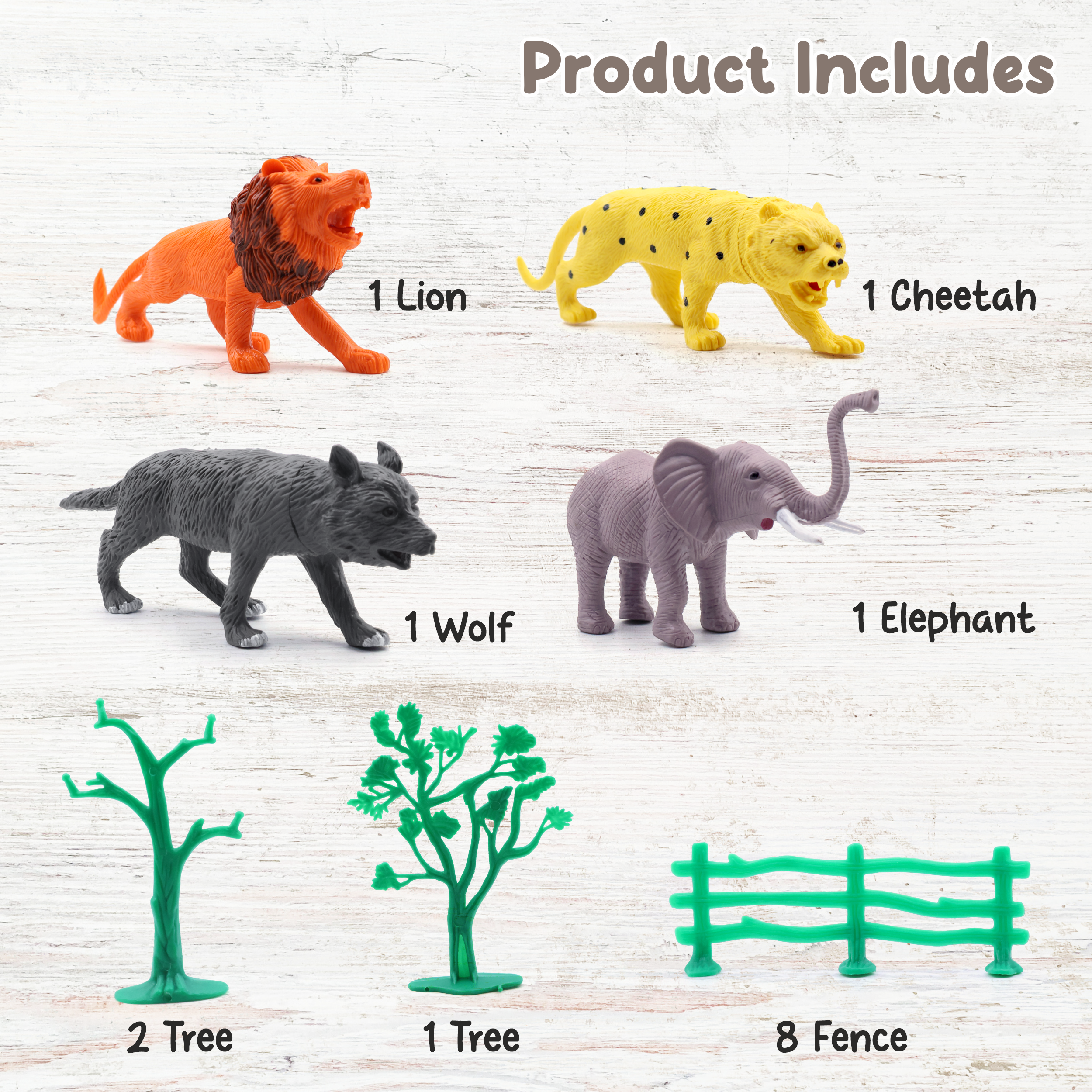 Chanak 15-Pc Wild Animal Set