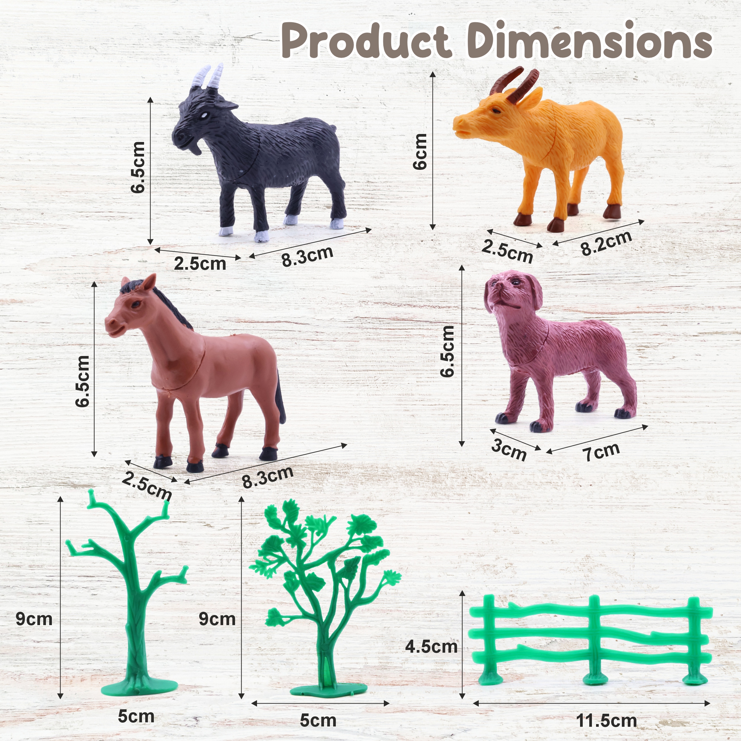 Chanak 15-Pc Farm Animal Set
